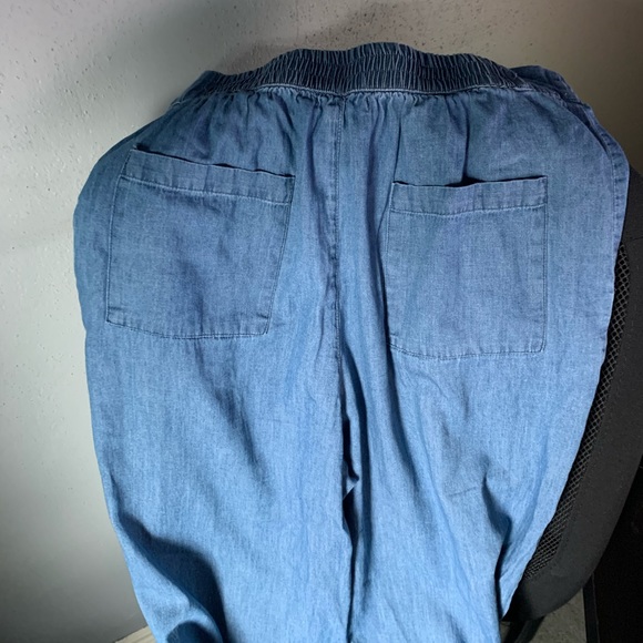 BP chambray cropped flare pants - Picture 3 of 7